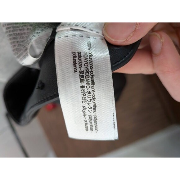 ZARA Black FAUX LEATHER Pants High Waisted Slim Leg Trousers TRENDY Size S US 4 - Picture 4 of 4